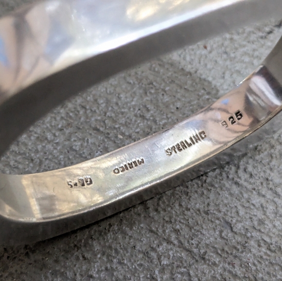 Vintage Taxco Sterling Silver Bracelet 6.5" - Picture 6 of 13